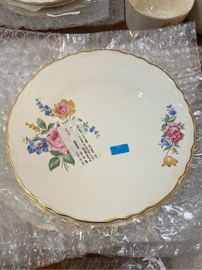 Scio Hazel 7.25” Salad plate  with Pink Rose Pattern